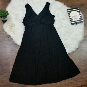 DAISY FUENTES BASIC BLACK SHIFT DRESS SIZE LG